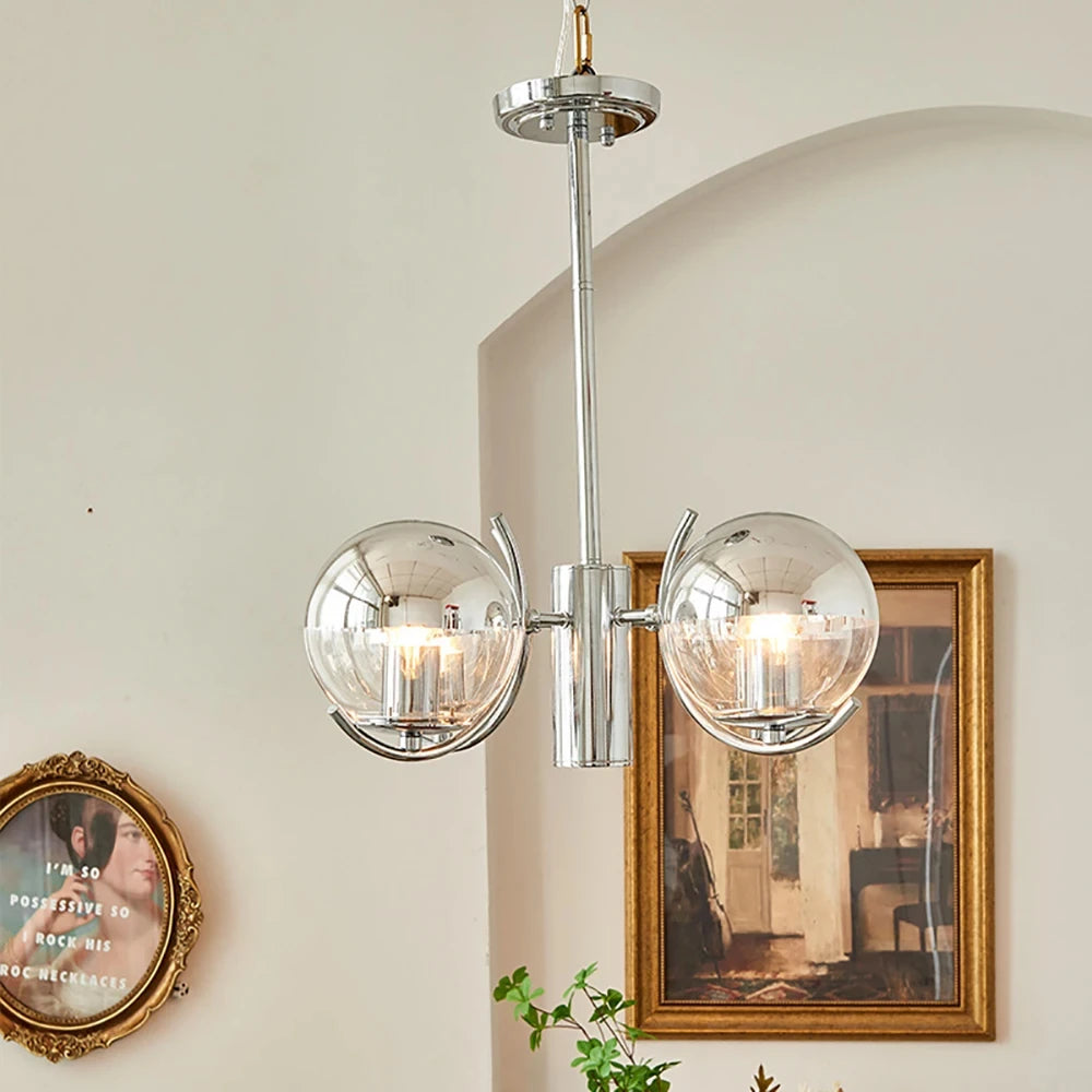 lustre bulle led éclairage intérieur décoratif de luxe - vue 4 sur 9