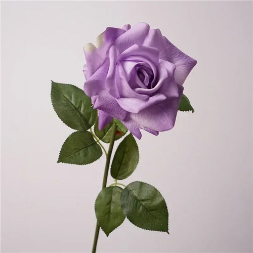 High quality artificial rose branch realistic floral decoration
