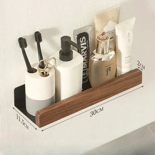 étagère en bois massif pour rangement sans perçage - vue 7 sur 10