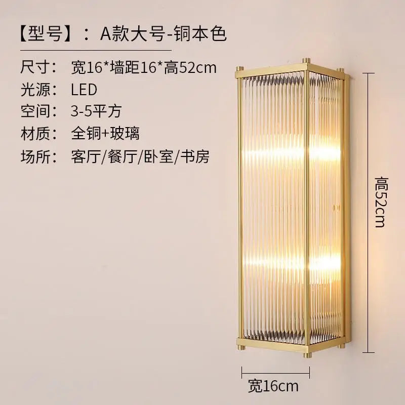 applique murale moderne en cristal doré argenté à led décorative - vue 9 sur 10
