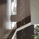 Ciel étoiles suspension lumières marché magasin de vêtements soucoupe de plafond décoration météore douche lampe suspendue Villa escalier lustre