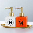 WHYOU Cermic Separate Shampoo Shower Gel Bottle, Liquid Soap Dispensers, Emulsion, Latex Hand Wish Bottles, Bathroom Accessories