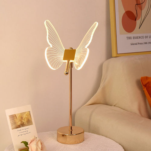 Lampe à poser style vintage LED en métal doré Anila - vue 3 sur 11