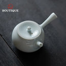 Théière japonaise artisanale céramique anse latérale 150ml filtre