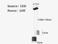 Modern nordic minimalist creative wrought iron chandelier