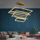 lustre led moderne salon maison plafond luxe intérieur