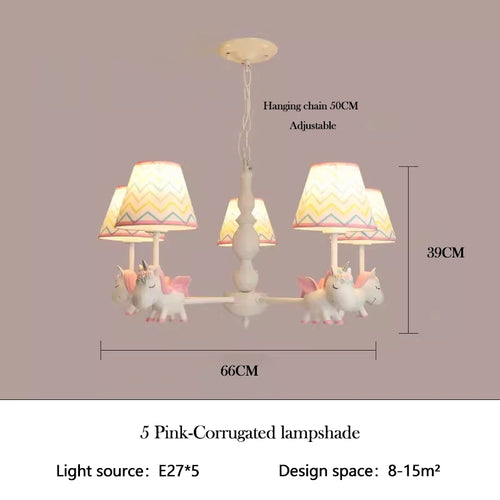 lustre enfant LED rotatif style nordique romantique et chaleureux - vue 12 sur 24