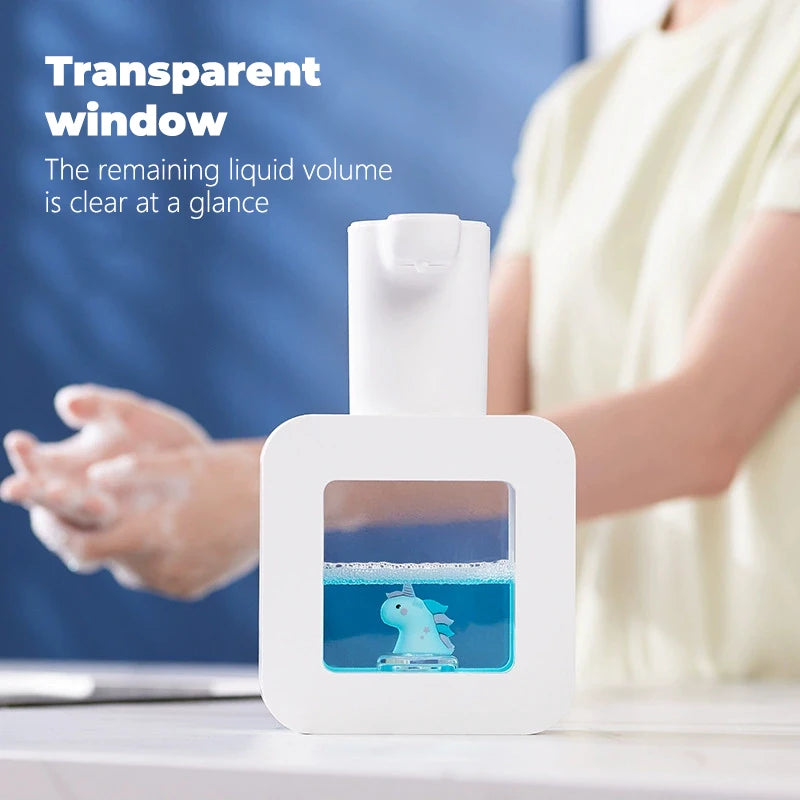 distributeur de mousse automatique mignon pour enfants en dessin animé - vue 4 sur 8