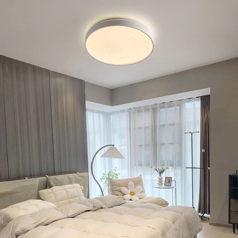 plafonnier led nordique simple rond pour décoration intérieure - vue 7 sur 14