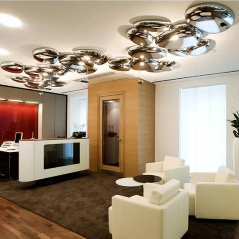 plafonnier led design moderne simple luminaire décoratif intérieur - vue 6 sur 8