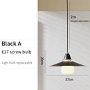 Original umbrella-shaped pendant light with colourful design for interior decoration