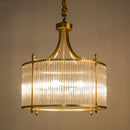 lustre moderne en cuivre avec tubes de verre 2 modèles disponibles