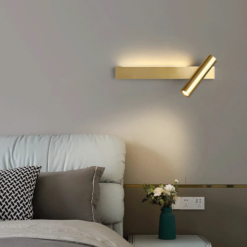 applique murale moderne en cuivre pour un éclairage créatif et luxueux - vue 4 sur 14