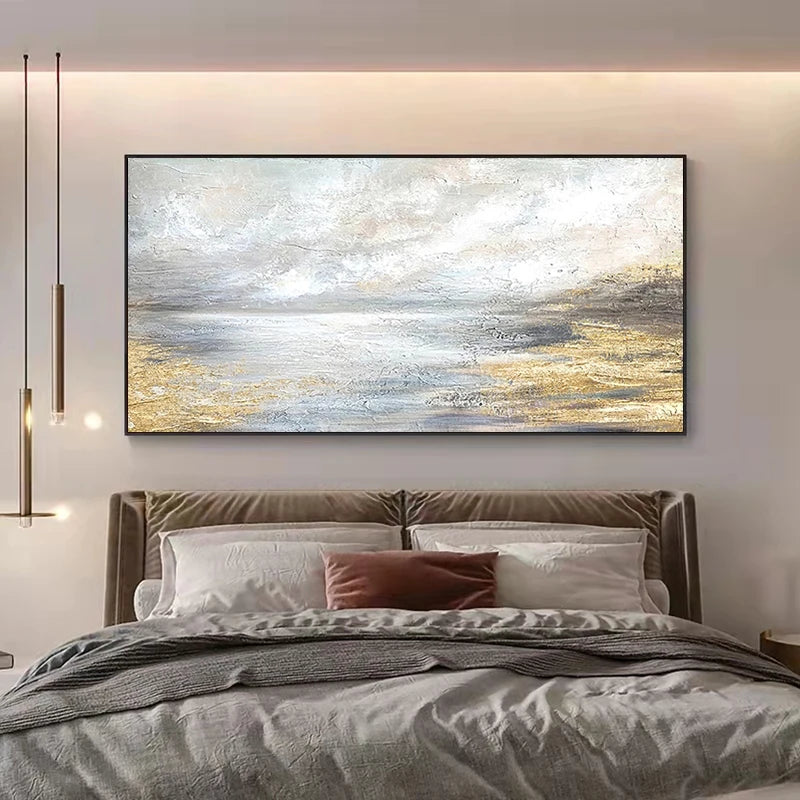 décoration murale abstraite personnalisable peinture sur toile artisanale - vue 5 sur 9