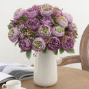 bouquet de pivoines en soie pour décoration artificielle