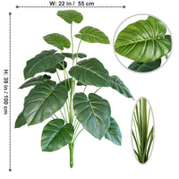 Artificial monstera plant with realistic leaves for indoor decoration