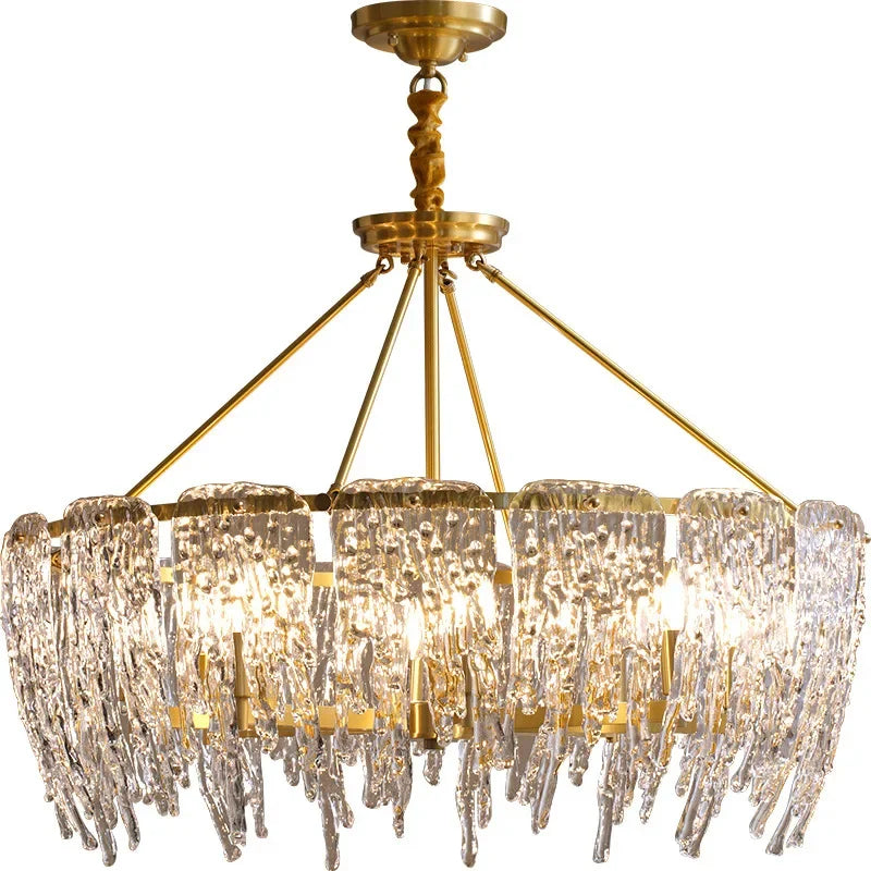 lustre led en cristal design moderne pour décoration intérieure - vue 6 sur 7