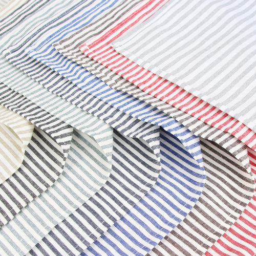 Serviette de table lot 12 lin coton européen