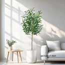 Realistic artificial olive branch for interior decoration