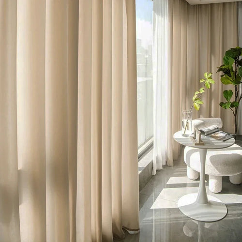 Voilage rideau translucide texturé pour salon et porte - vue 4 sur 9