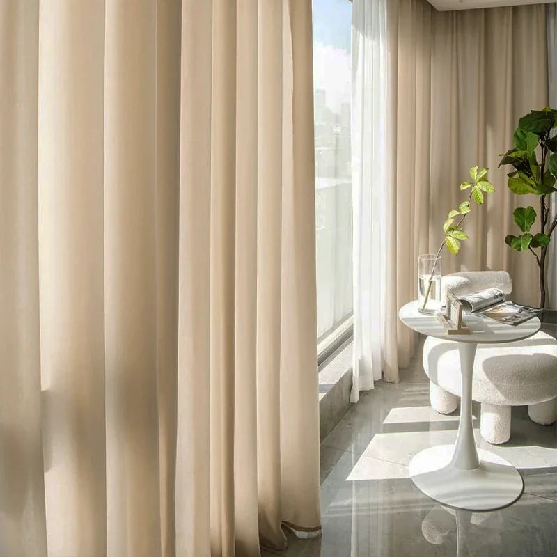 Voilage rideau translucide texturé pour salon et porte - vue 3 sur 9