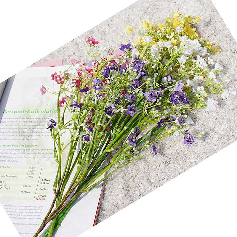 gypsophile fleurs artificielles pour mariage décoration florale 2024 - vue 6 sur 12