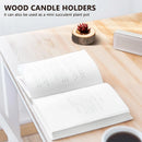 12Pcs Wooden Candle Holder,Votive Tealight Holder For Wedding Party For Table,Halloween Christmas Party Home Decor