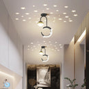 Simple modern LED chandelier, minimalist Nordic style for bar or café