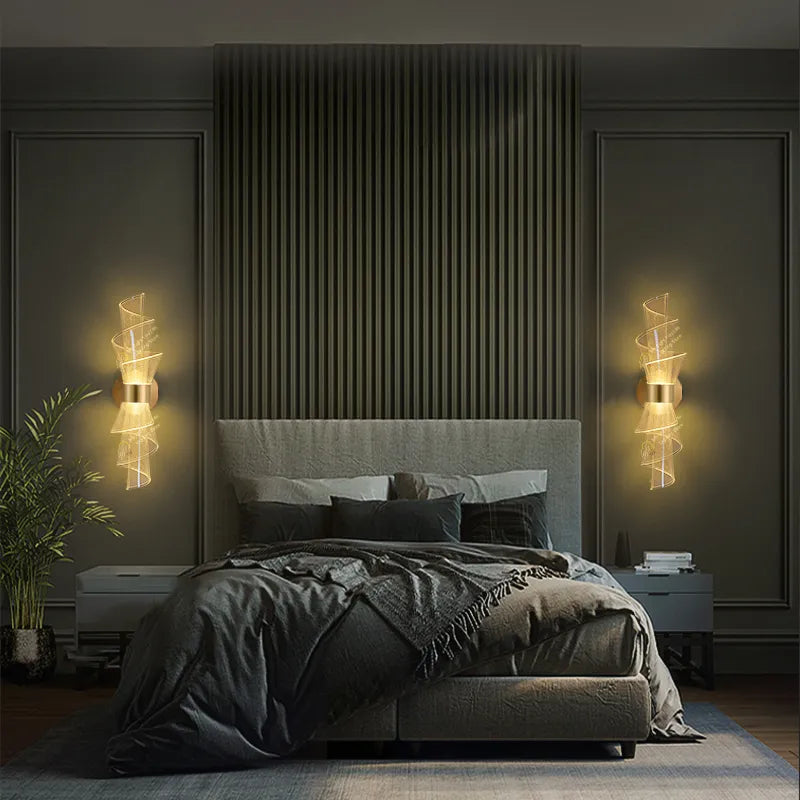 Applique murale LED nordique luxe - vue 5 sur 9