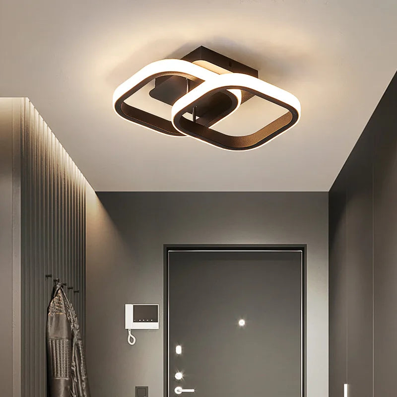 Applique chambre lampe moderne minimaliste escalier allée couloir balcon lampe salon fond applique AC85-265V - vue 5 sur 18