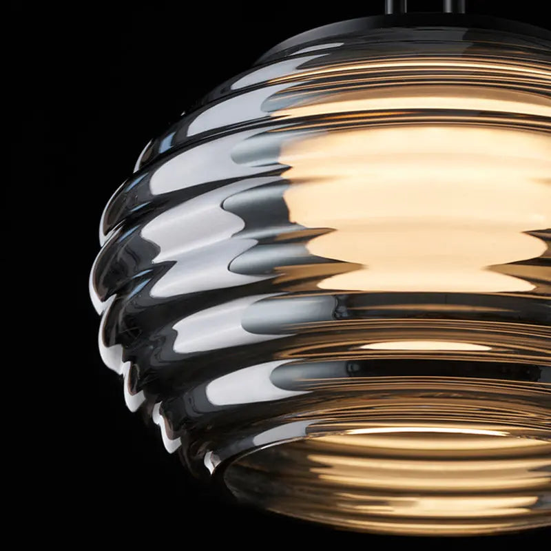 suspension en verre au design moderne pour un intérieur élégant - vue 5 sur 6