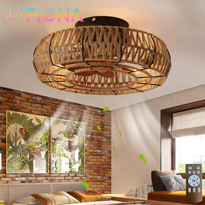 Industrial ceiling light with retro-style light and remote control