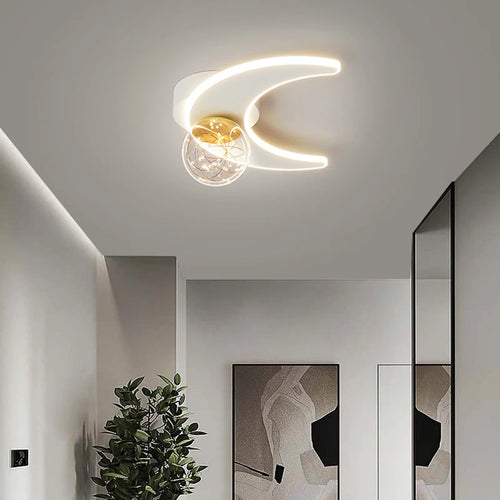 Plafonnier d'intérieur LED étoile et lune - vue 6 sur 8