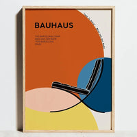 Geometric Bauhaus posters minimalist abstract wall art modern decor