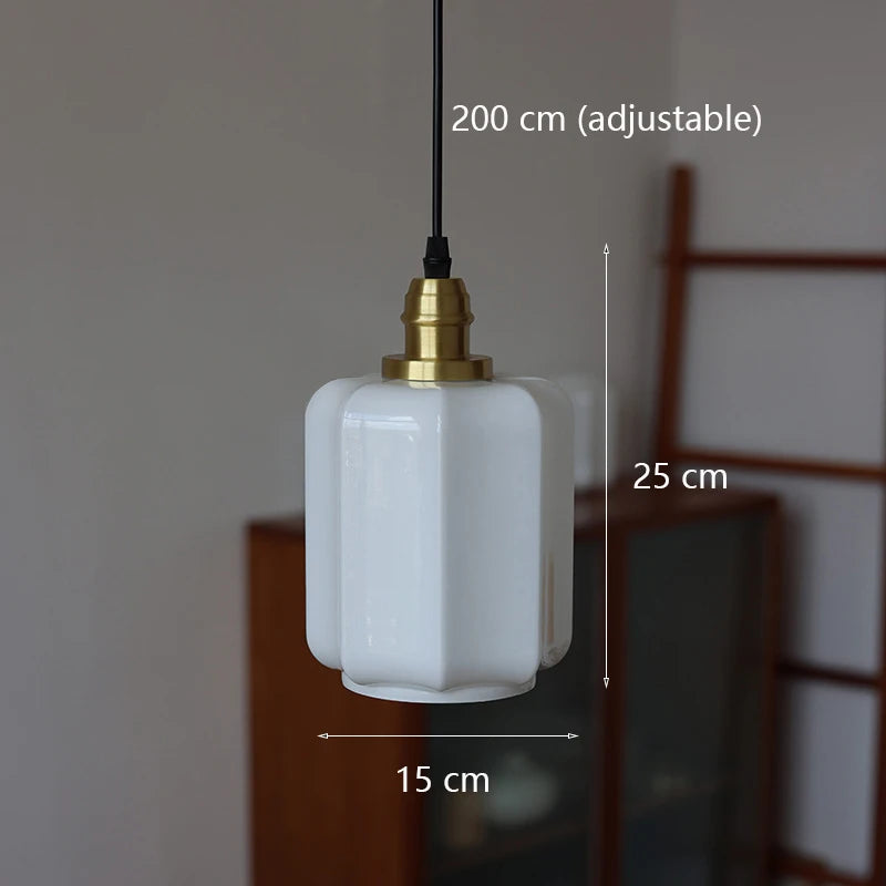 suspension en verre japonais design scandinave pour intérieur élégant - vue 8 sur 8