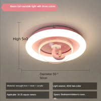 Dessin animé lune LED lustre plafonnier maison enfant fille chambre d'enfant enfants princesse chambre décor moderne luminaires d'intérieur