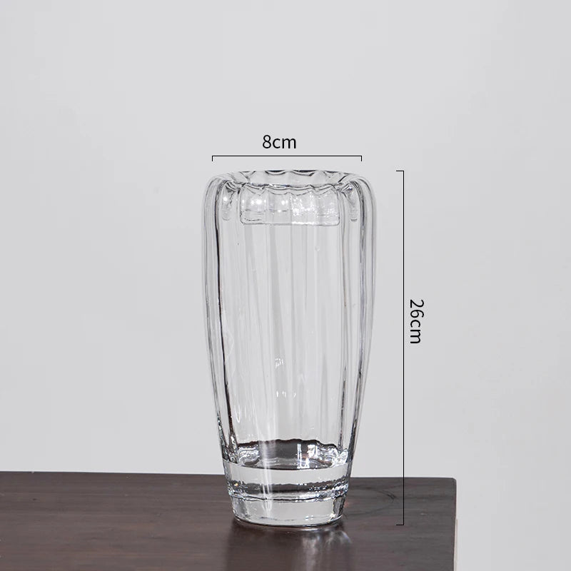 vase en verre pour arrangement floral et décoration élégante - vue 9 sur 10