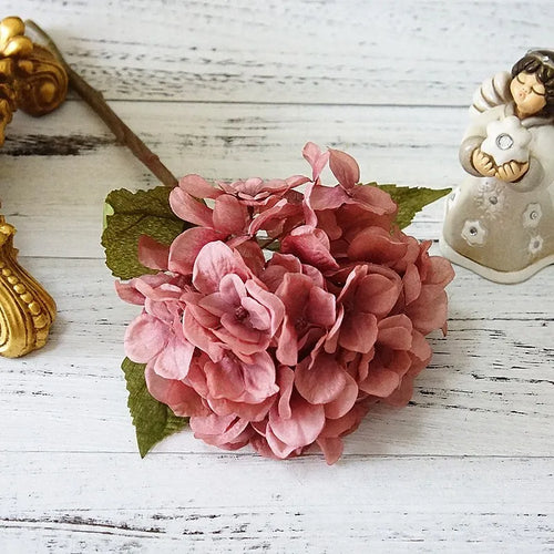 bouquet d'hortensias en soie pour décoration intérieure et mariage - vue 14 sur 14