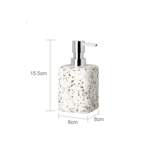 distributeur de savon en pierre naturelle pour salle de bain décorative - vue 13 sur 14