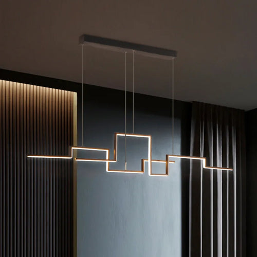 Adjustable modern minimalist LED pendant lights for interior decor - vue 2 sur 9