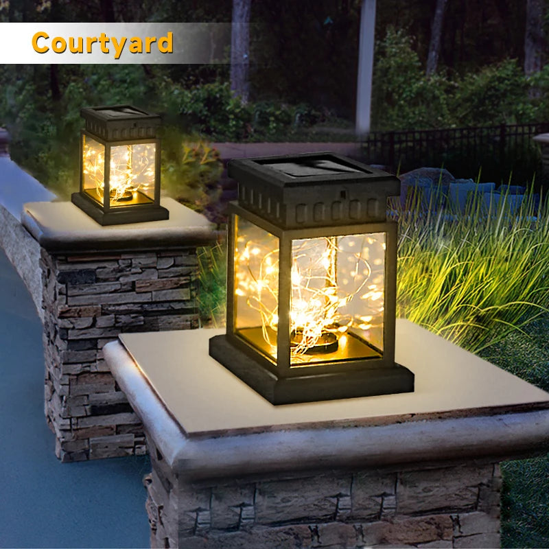 lanterne solaire led portable et étanche pour extérieur et festival - vue 3 sur 9