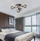 lustre led verre moderne salon maison décor plafonnier
