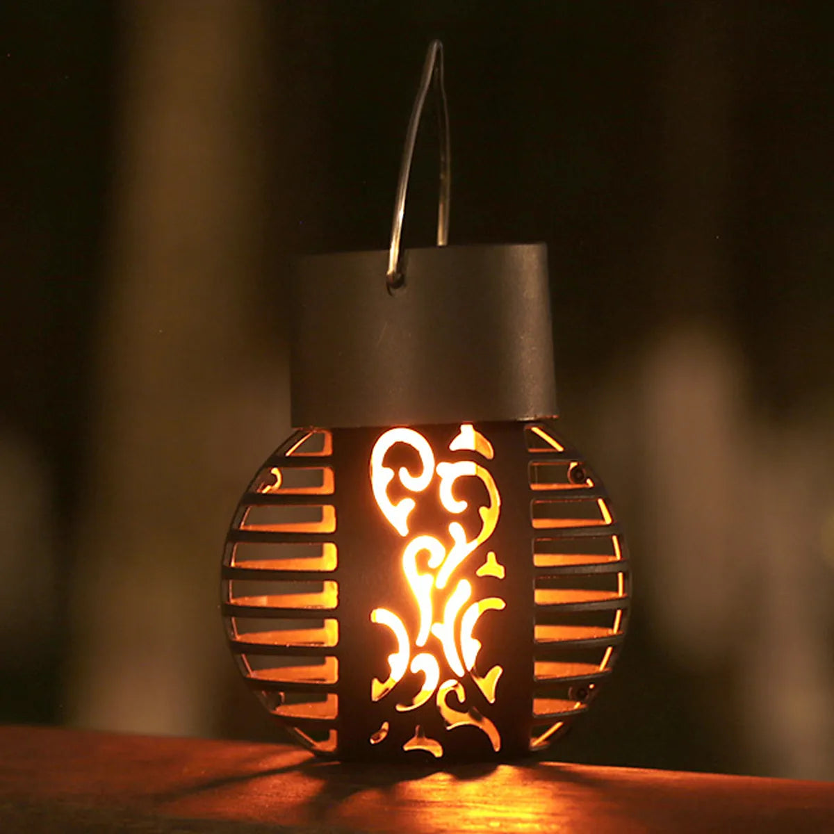 Lampe solaire étanche flamme vacillante jardin - vue 4 sur 7
