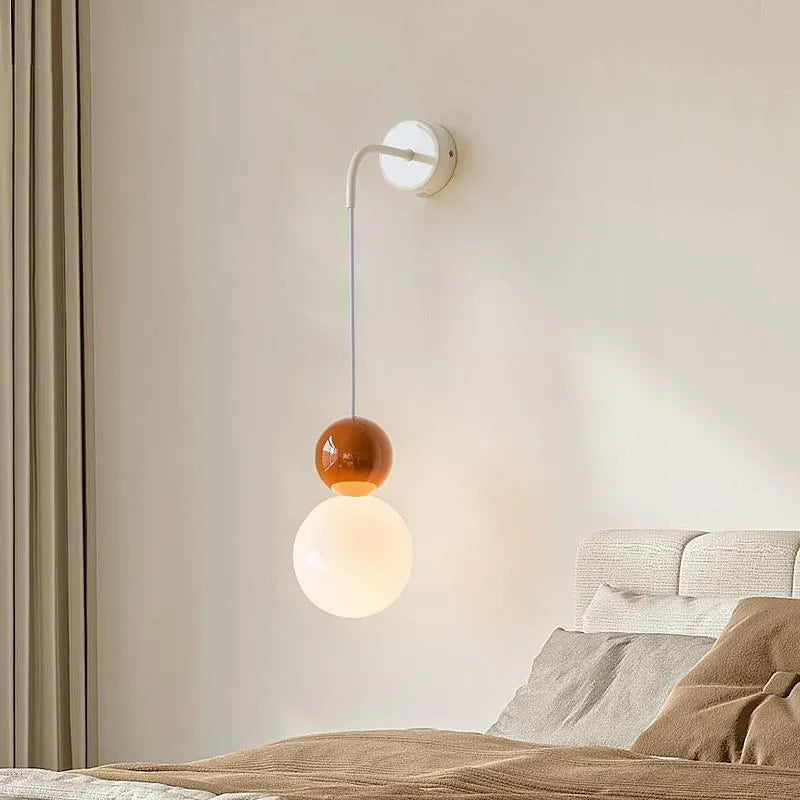 Applique murale LED macaron en résine - vue 5 sur 16