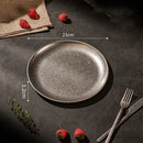 Assiettes inox style industriel rétro plateaux repas café