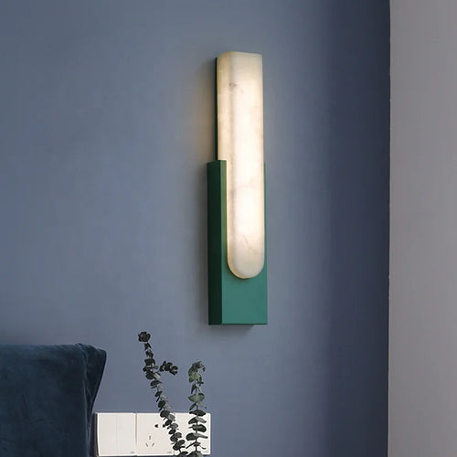 applique murale moderne nordique led en marbre simple créatif - vue 2 sur 11
