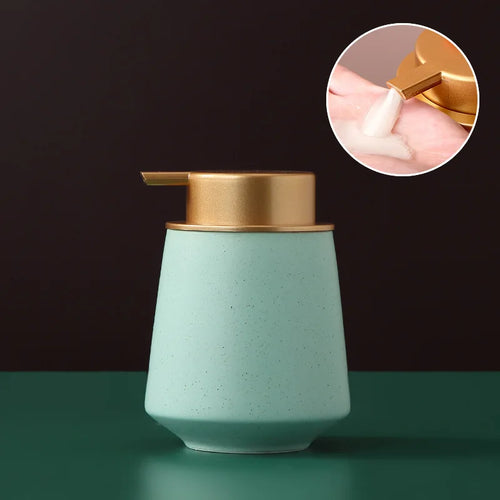 distributeur de savon portable en céramique 400 ml pour soins personnels - vue 26 sur 30