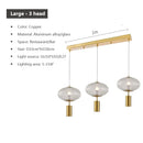 suspension en verre rétro design pour décoration intérieure