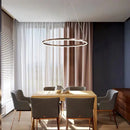 Minimalist Nordic round ring LED pendant lamps