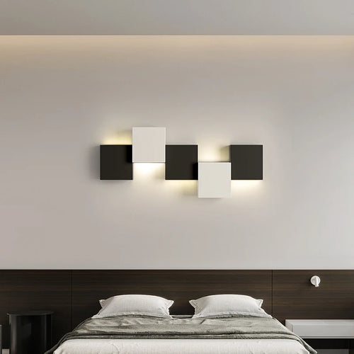 applique murale minimaliste moderne longue bande créative de luxe